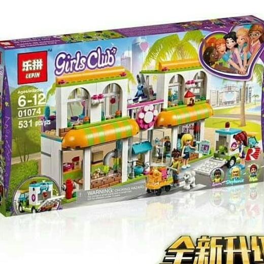 Brick Lepin Friends 2018 01074 Heartlake City Pet Center Rumah Mainan Kode 292