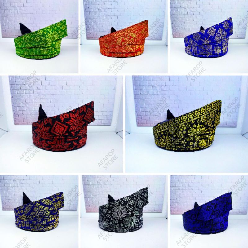 TANJAK/TENGKOLOK/DESTAR ANAK-ANAK ASLI MELAYU FULL SONGKET (UMUR 0-10 tahun) | IKAT KEPALA MELAYU | MODEL TANJAK KREASI JOHOR-RIAU