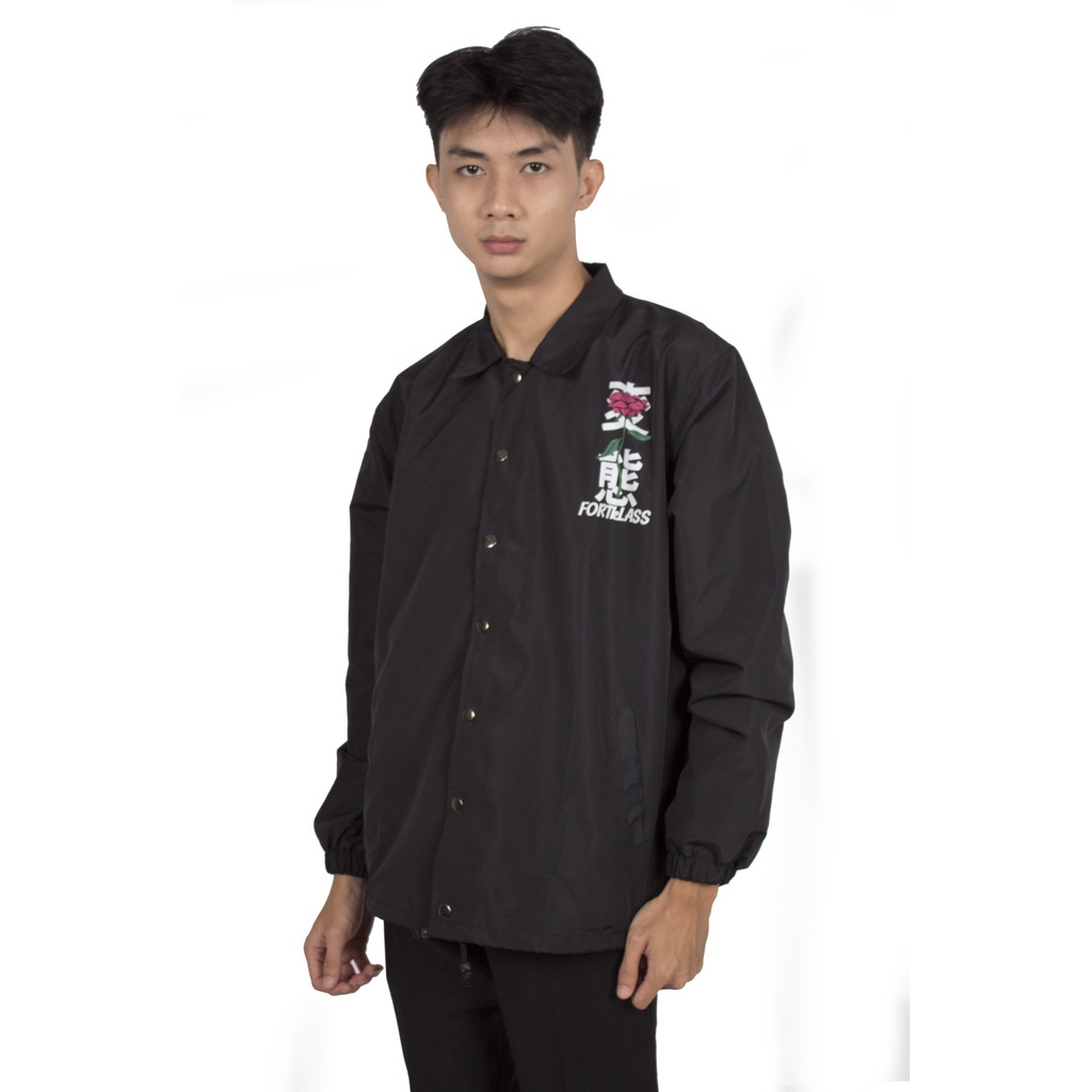 FORTGLASS Regret Jaket Coach Pria Outwear Unisex Parasut