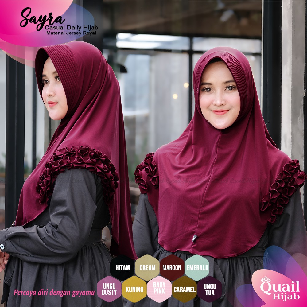 SAYRA QUAIL - HIJAB INSTAN | ORIGINAL QUAIL