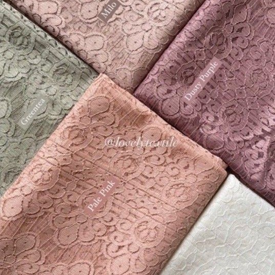 Kain Brokat Meteran / Kain Brukat Salur Crown