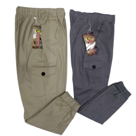 Celana Joger pants Jogger Cargo Unisex Pia Dan Wanita