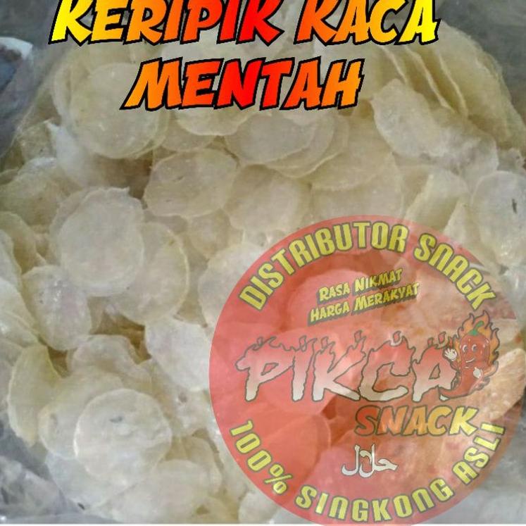 

iux95 PIKCA SNACK Keripik kaca Mentah 1 kg ,.