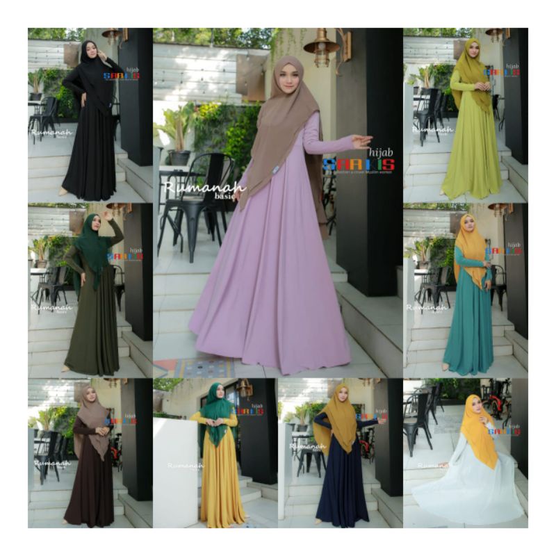 RUMANAH  BASIC SARKIS GAMIS DRESS SARKIS