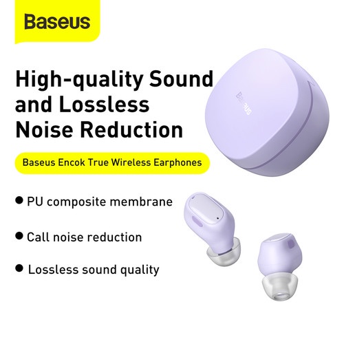 BASEUS Encok Earphone Bluetooth True Wireless Earphones WM01 - NGWM01