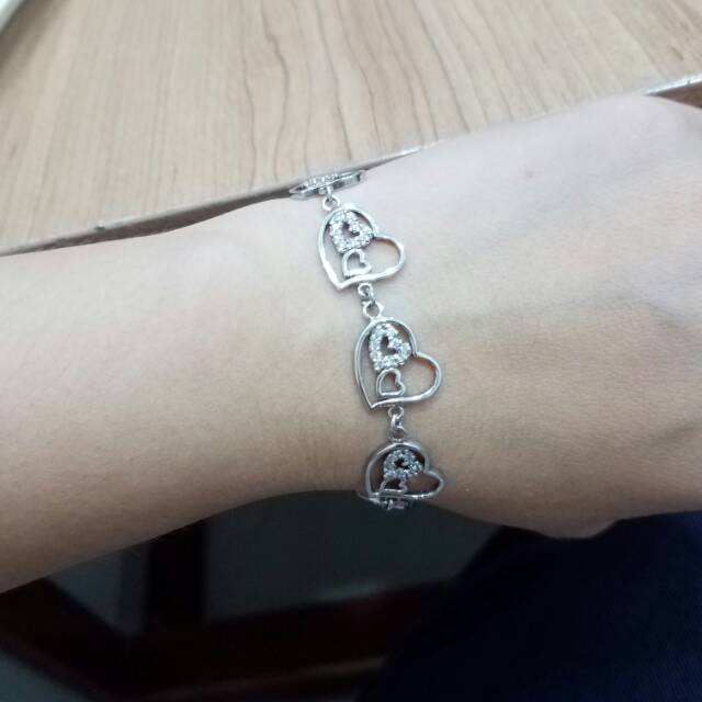 Gelang love silver 925 | gelang love perak asli