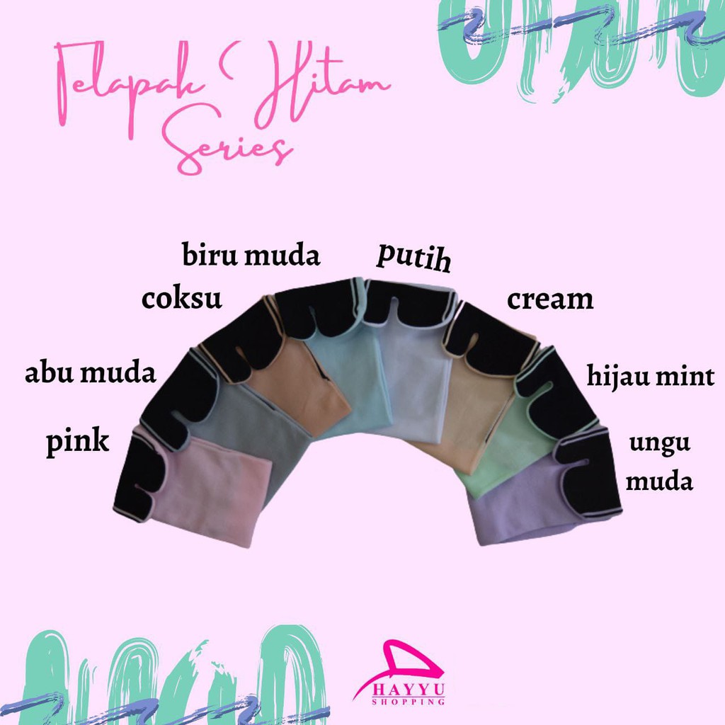 Kaos Kaki Premium Hayyu Shopping Tetsu tapak hitam jempol