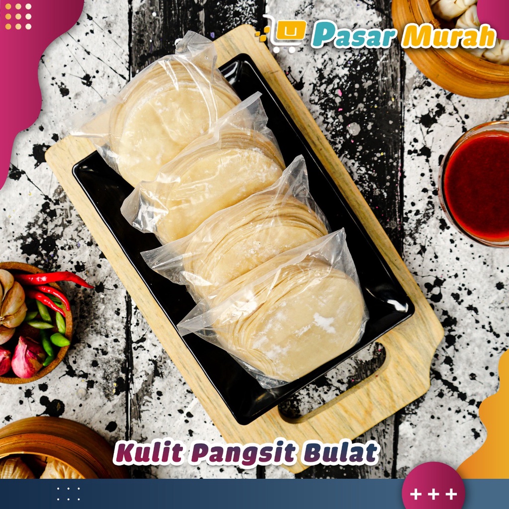 

Kulit Dimsum / Pangsit/Gyoza/Siomay Bulat 200 Gram