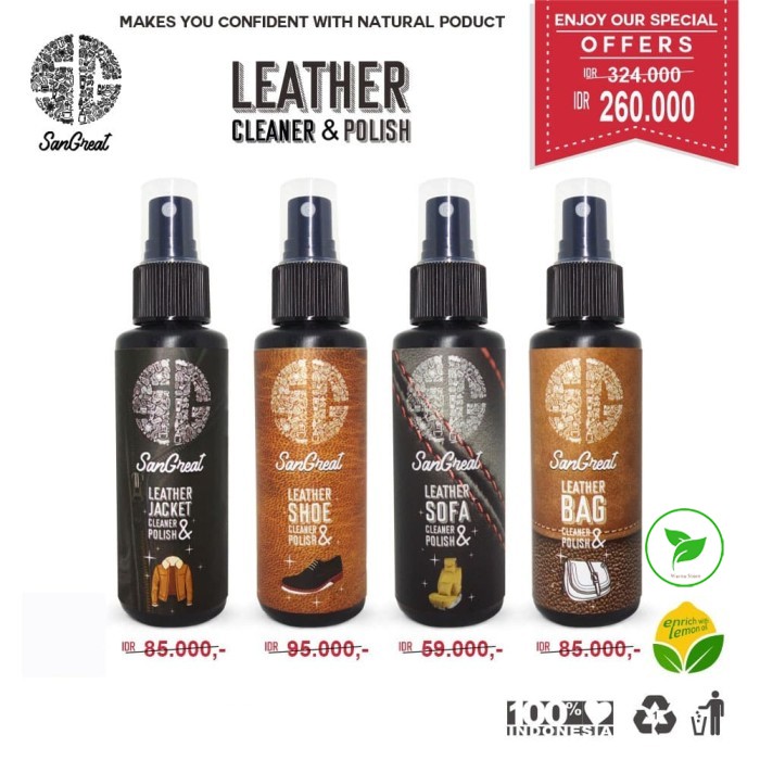 Pembersih dan Pengkilap Sepatu Kulit - Natural Leather Shoe Cleaner &amp; Polish