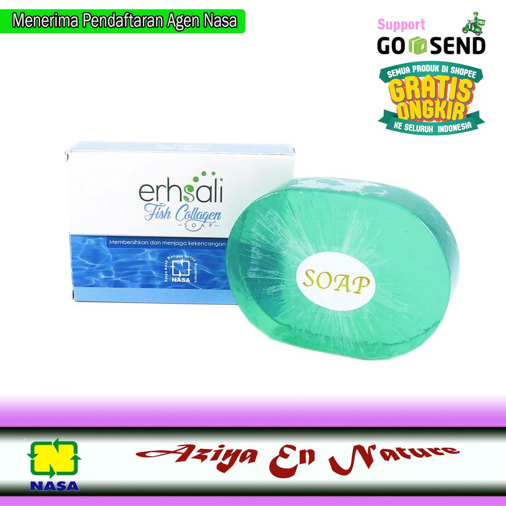 ERHSALI FIST COLLAGEN SOAP SABUN ASLI100% NASA