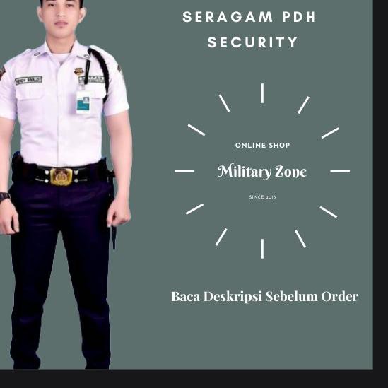 Terbaru   SERAGAM PDH SECURITY SATPAM + ATRIBUT TEMPEL (TANPA NAMA)  MURAH BANDUNG PDL SAFARI KEAM