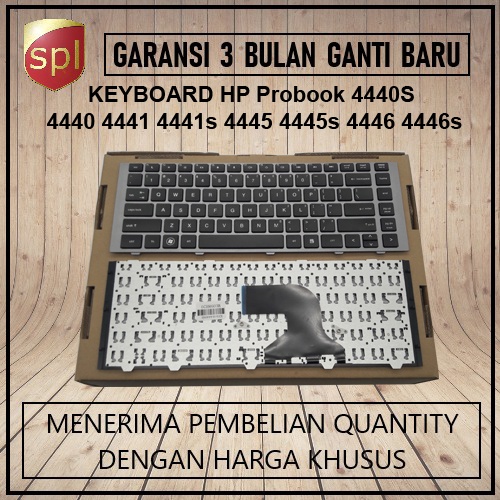 Keyboard HP Probook 4440 4441 4446 4441S 4445s 4446S HITAM
