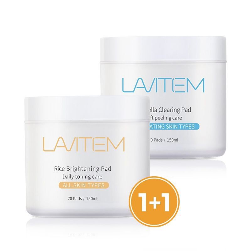 🇰🇷 Lavitem Centella Clearing Pad + Rice Brightening Pad