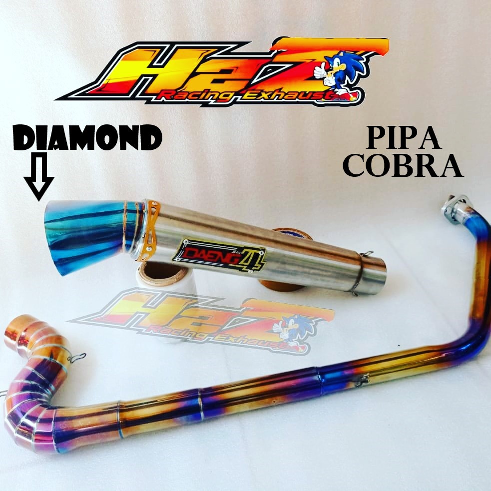 KNALPOT DAENG SAI 4 RACING CORONG DIAMOND VIXION MX KING MX OLD/NEW SATRIA FU CB150 OLD CB150 NEW R1