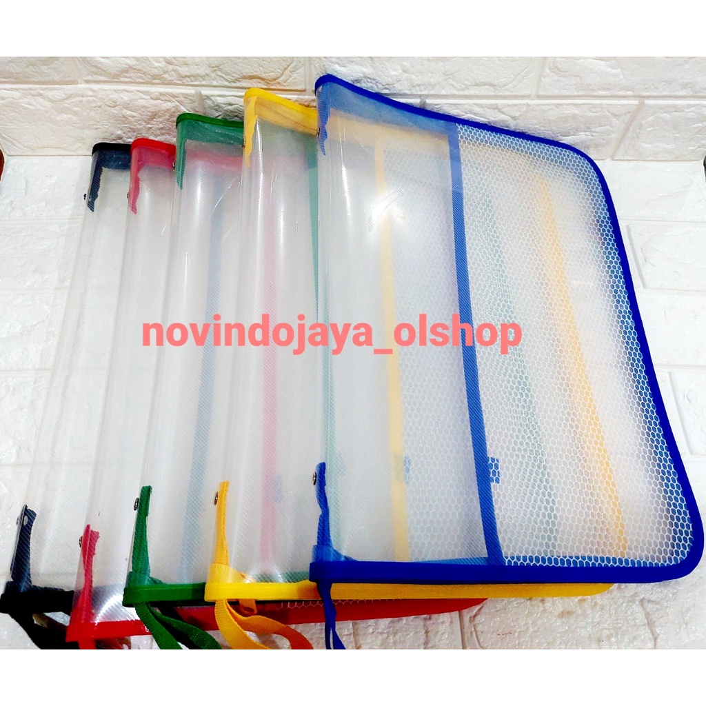 

MAP ZIPPER BAG / MAP PLASTIK 2828C TOPLA 5 WARNA TERMURAH