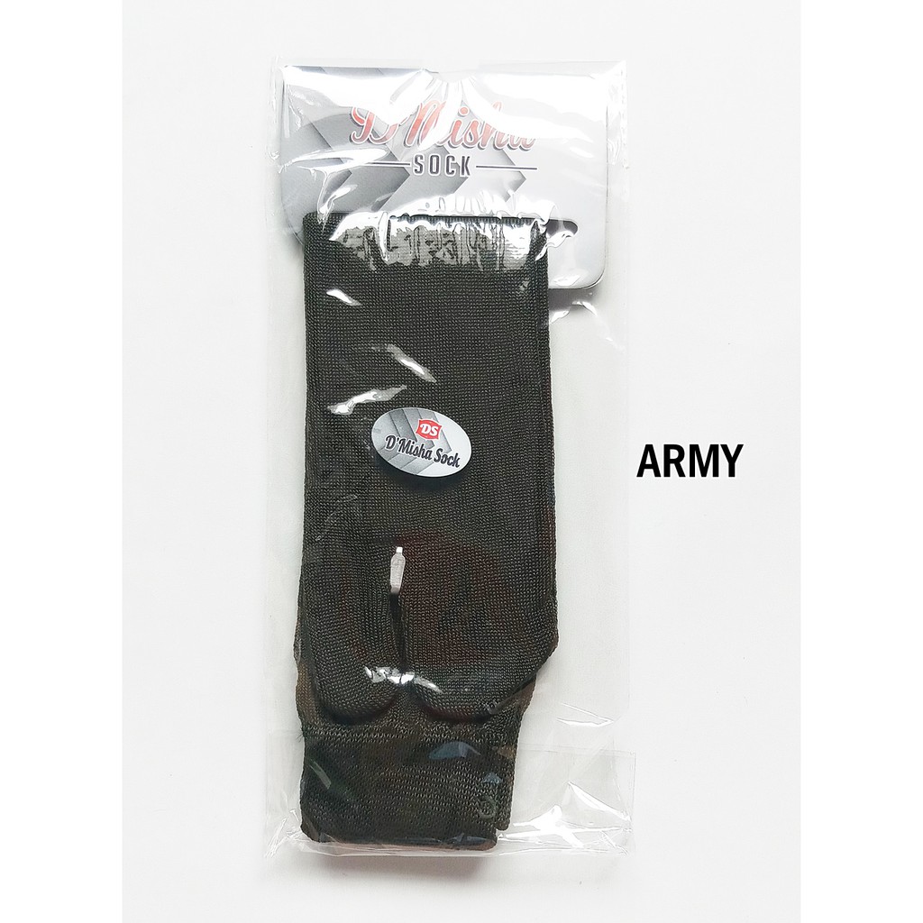 Kaos Kaki Jempol Muslimah Polos Banyak Warna-Army