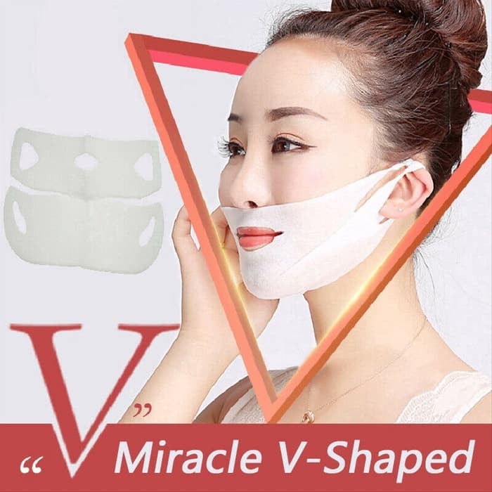 TERBARU 4D Perfect V Lifting Miracle V Shaped Penirus Wajah Alami