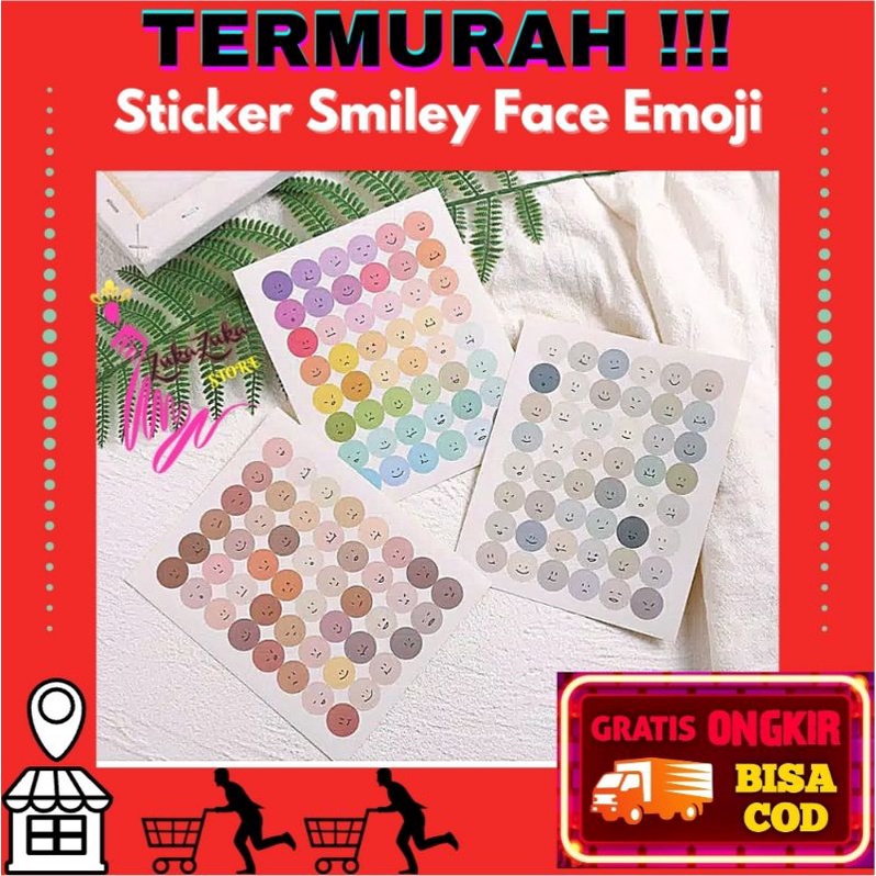 

TERMURAH!!! [1 Pc] Sticker Emoji Face Smiley / Stiker Decor Scrapbook Journal Catatan Diary / Alat Tulis Korea Lucu Unik DIY