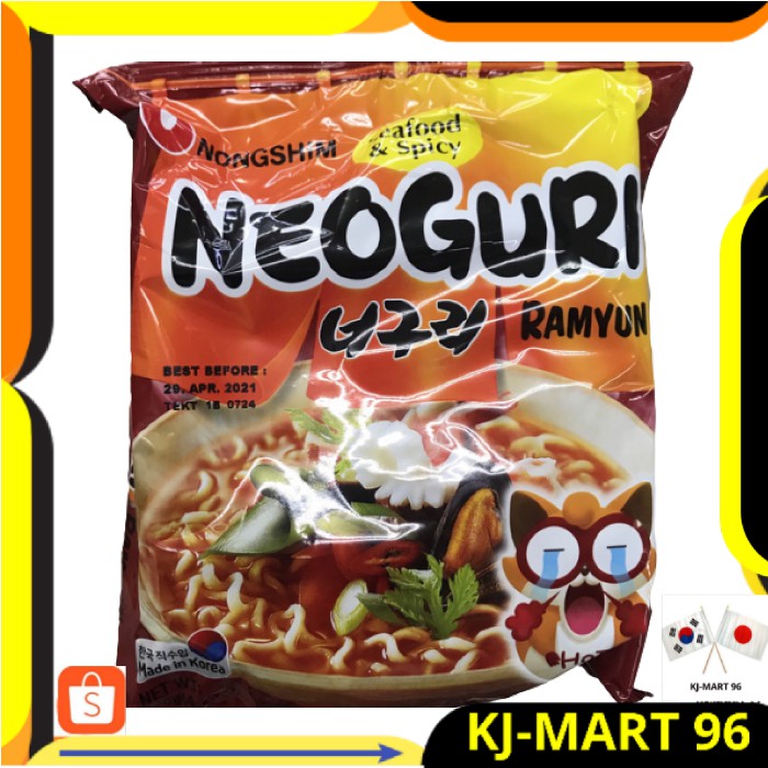 

MAKANAN KOREA/KOREAN FOOD/MIE KOREA NONGSHIM RAMYUN/RAMYEON SEAFOOD HOT SPICY 120 GR MADE IN KOREA
