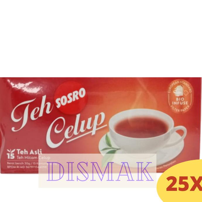 

[ COD ] Teh Sosro Celup Black Tea 15 25 Pcs GRATIS ONGKIR Kode 301