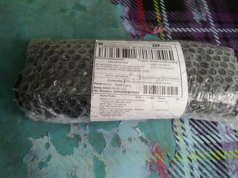 Payung 3 Dimensi Payung 3d Berubah Motif Saat Hujan Plus Sarung Payung Lipat