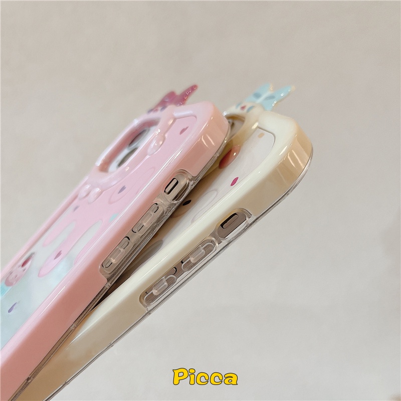 Case Desain Kue Strawberry Untuk Oppo A54 A17K A57 A15 A77S A16 A76 A96 A3s A7 A5s Reno 5 7 4F 5F 6 7Z A1K A12 A53 A33 A3s A75 A95 A16 A15 A2S A5s A16 A95 3D Penutup Lensa Kamera