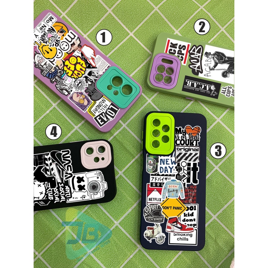 SOFTCASE NALLE SILIKON 2IN1 CAMERA PROTECTION STIKER OPPO VIVO SAMSUNG REALME XIAOMI IPHONE FOR ALL TYPE JB5803