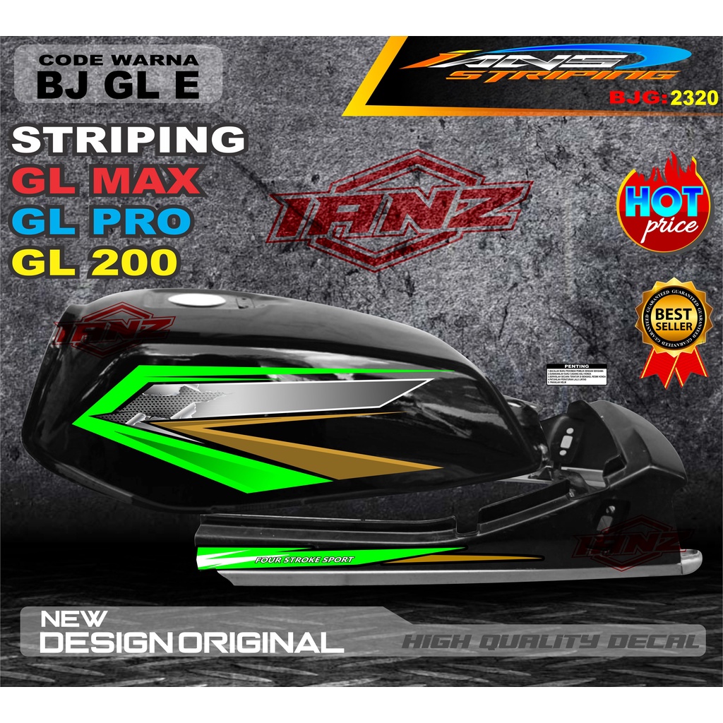 COSTUM STRIPING GL MAX GL PRO TERBARU / VARIASI STIKER GL TERMURAH / COSTUM STRIPING GL MAX / STIKER MOTOR