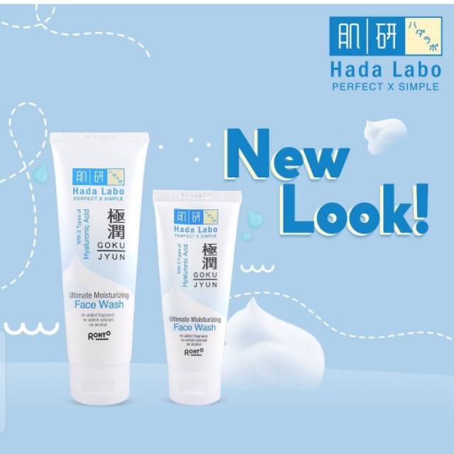 review face wash hada labo gokujyun