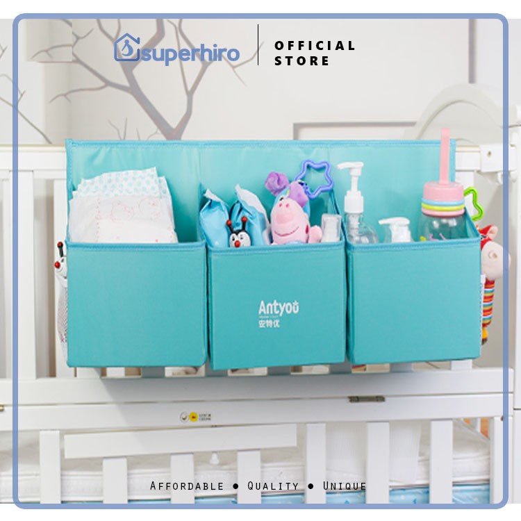 Tas Bayi Penyimpanan samping tempat tidur Tas mainan Diaper Organizer