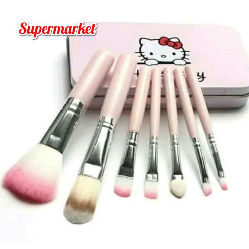 Kuas Brush Kaleng Hello Kitty Elegan- Naked5 Karakter Hello Kitty