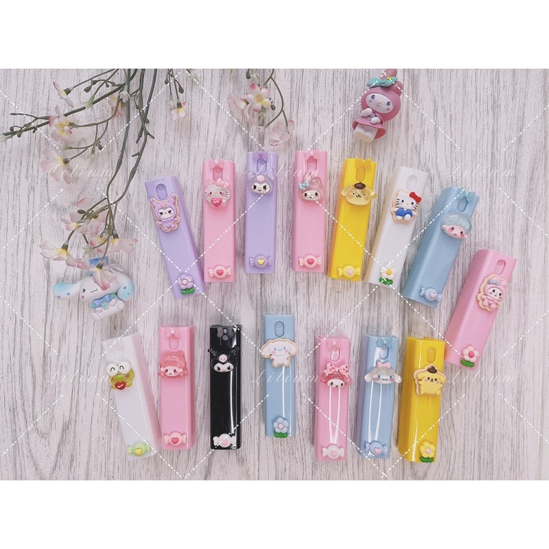 Botol spray karakter BS05 sanrio kitty melody cinamoroll sanitizer parfum allohol stick bottle