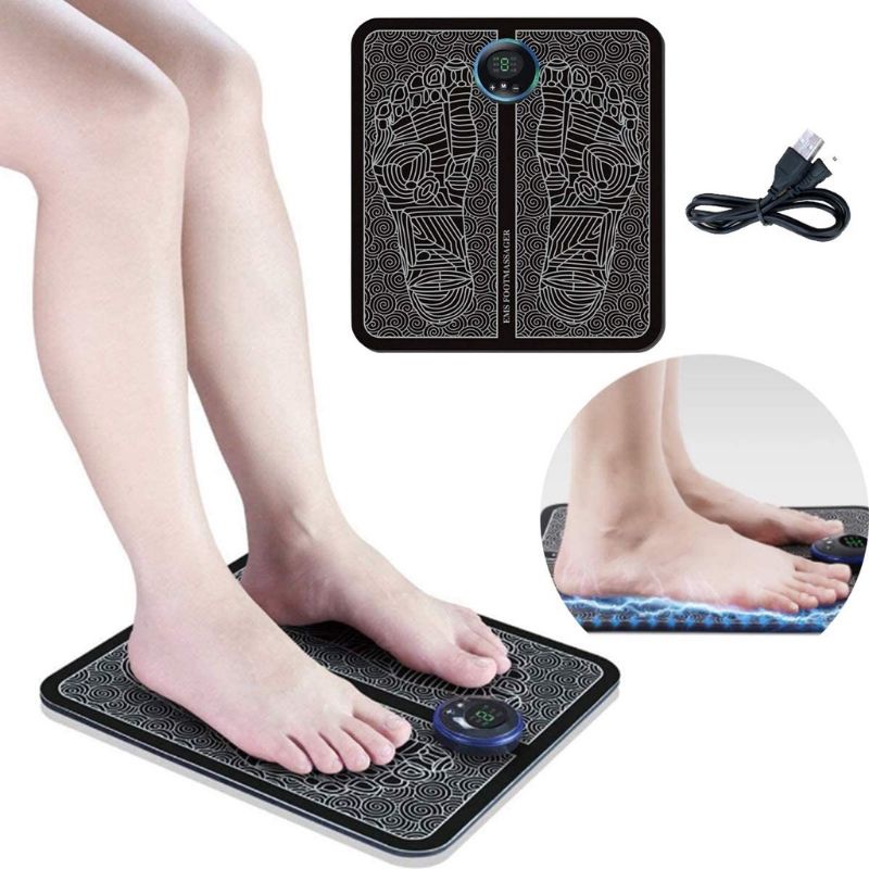 EMS Foot Massager Alat Pijat Kaki Portable Multifungsi Alat Terapi Kaki