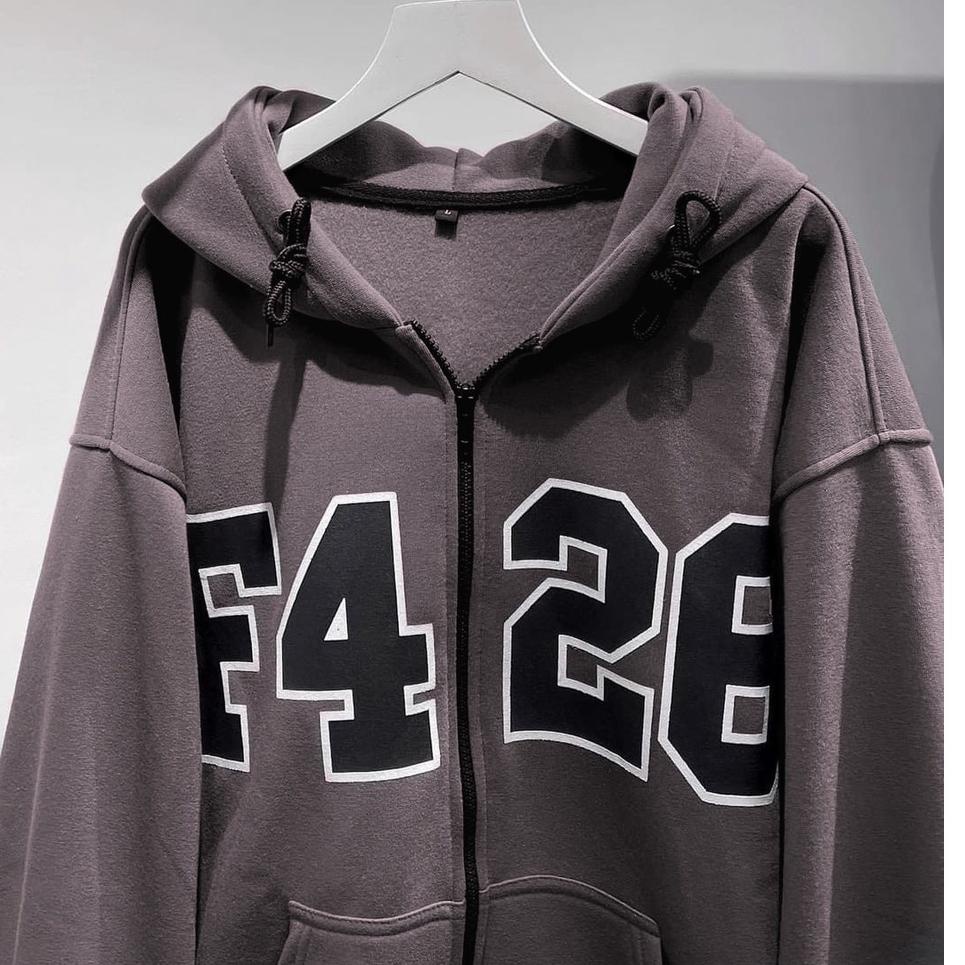 {DEU.19Au22н} F426 HOODIE SWEATER OVERSIZE UNISEX SIZE XXL - SWEATER HOODIE OVERSIZE