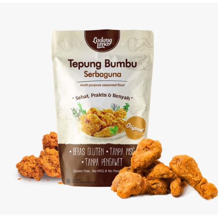 

pakai-siap-tepung-bumbu-tepung- tepung bumbu bebas gluten free, sehat 150 gram - ladang lima
