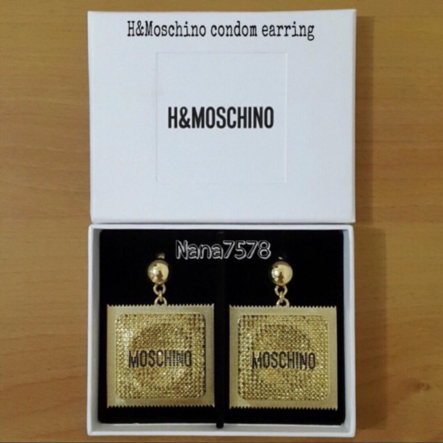 H&Moschino condom earring