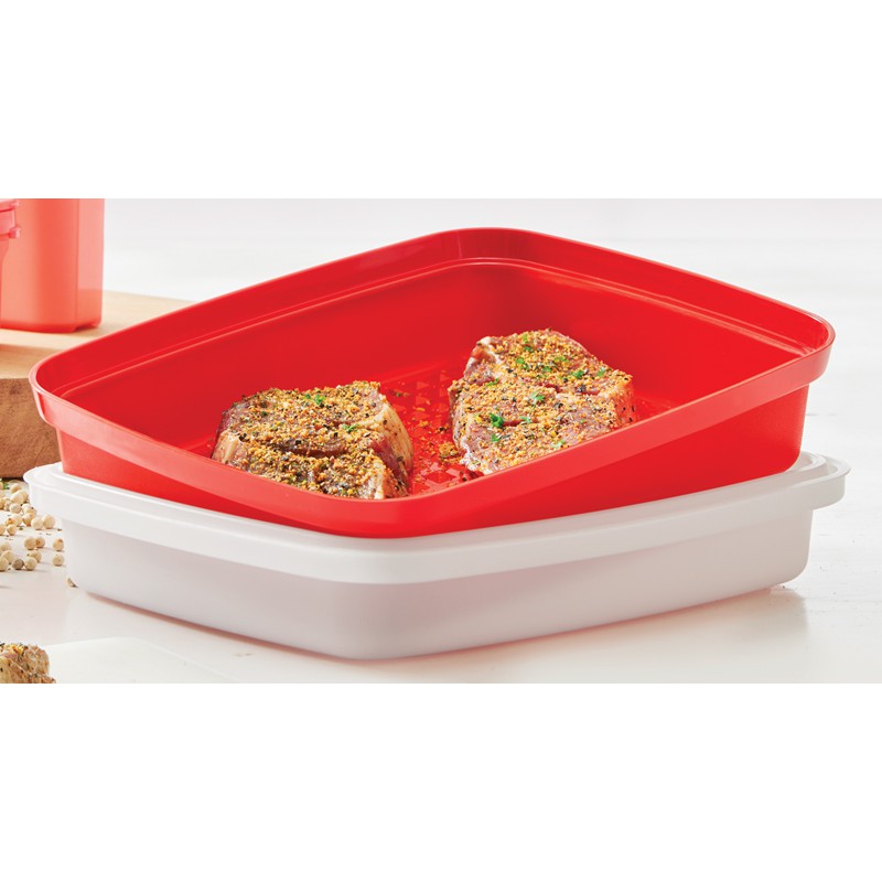 TUPPERWARE DISKON SALE  JUNIOR SEASON SERVE 1PCS WADAH DAGING KOTAK PENYIMPAN MAKANAN