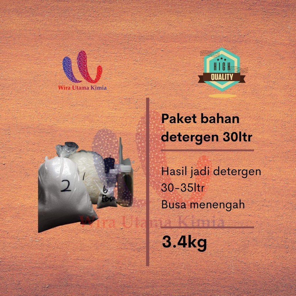 Paket Bahan Detergen Cair 35L-40L