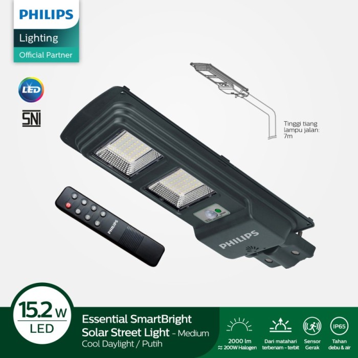 Philips Essential Smartbright Solar Street Light Medium