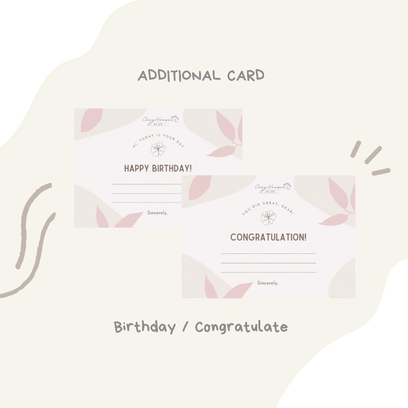 Additional Birthday/Congratulation Card