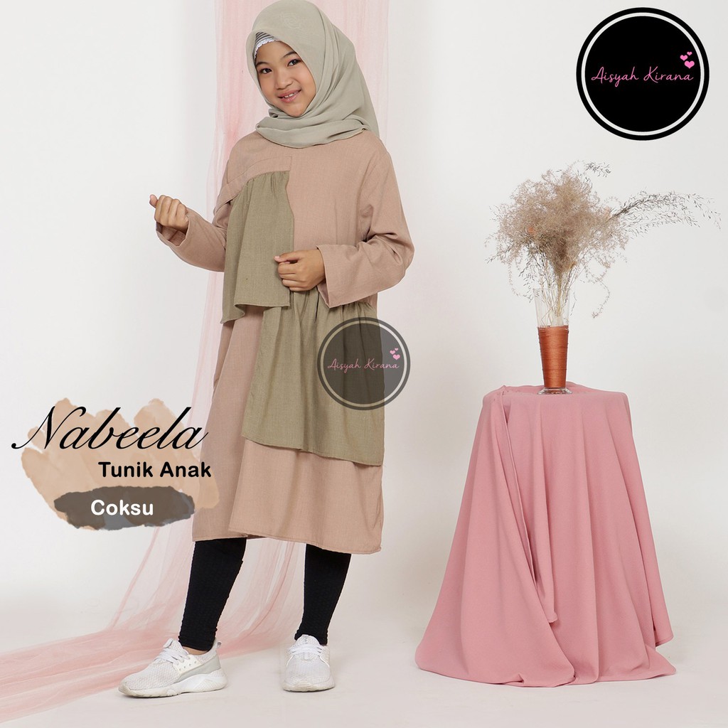 Tunik Anak Nabeela usia 7 sampai 10 tahun