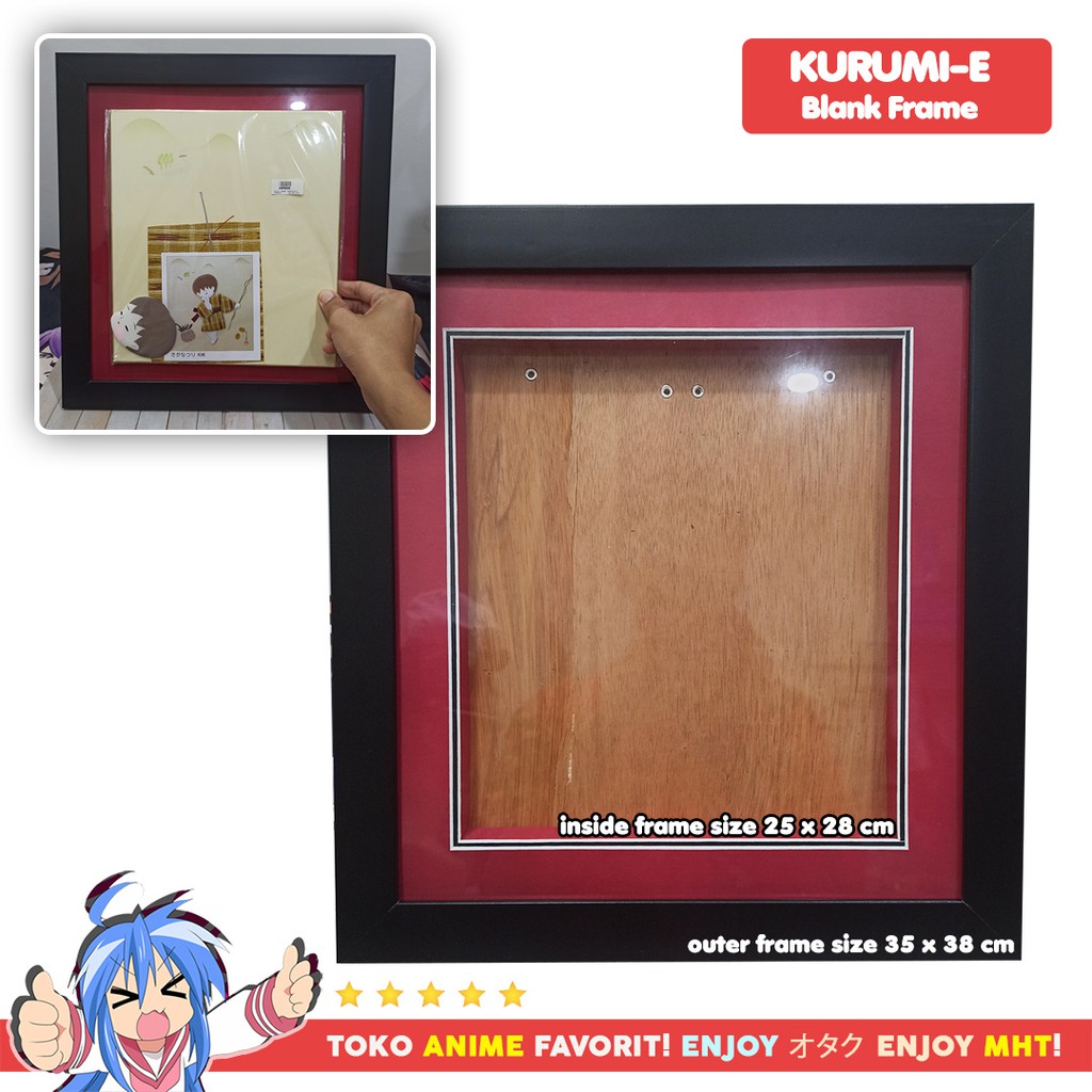 Frame Pigura Bingkai Foto 3D Craft DIY Kurumi Kurumi-e Pajangan