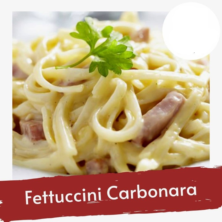 

fettuccine Carbonara Siap Saji - Siap Makan