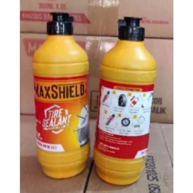 CAIRAN ANTI BOCOR BAN TUBLES MERK MAXSHIELD 350 ML , UNTUK SEMUA BAN TUBLES 100% ORIGINAL