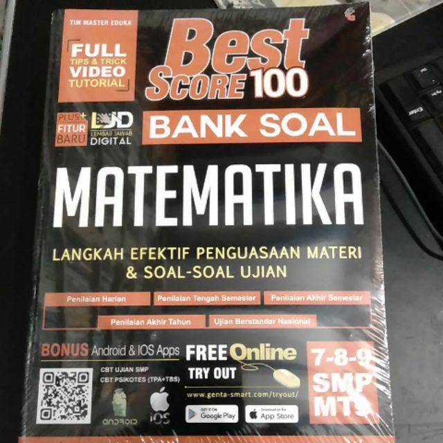 Best Score 100 Bank Soal Bahas Matematika Ipa Fisika Biologi Kimia Smp Kelas 7 8 9 Soal Pembahasan Shopee Indonesia
