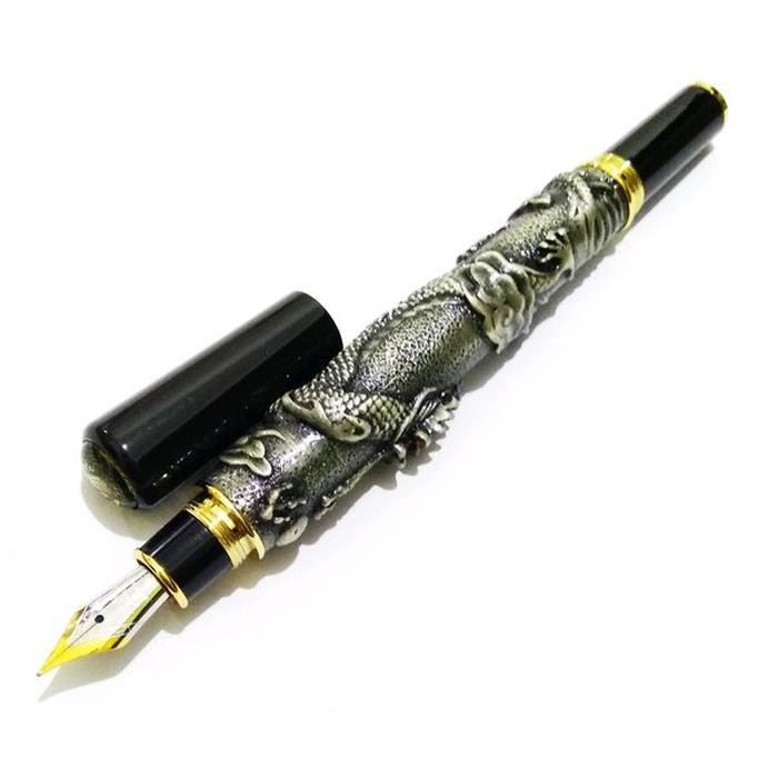 

Jual Metal Fountain Pen Carving Dragon Reliovo Red Eye Pena Bolpen Pulpen Diskon