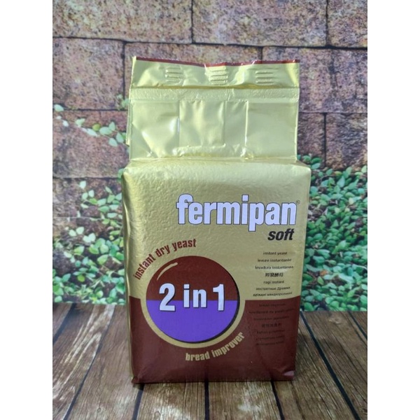 

FERMIPAN 2 in 1 SOFT RAGI INSTANT DRY YEAST & BREAD IMPROVER 2 in 1 500 GRAM