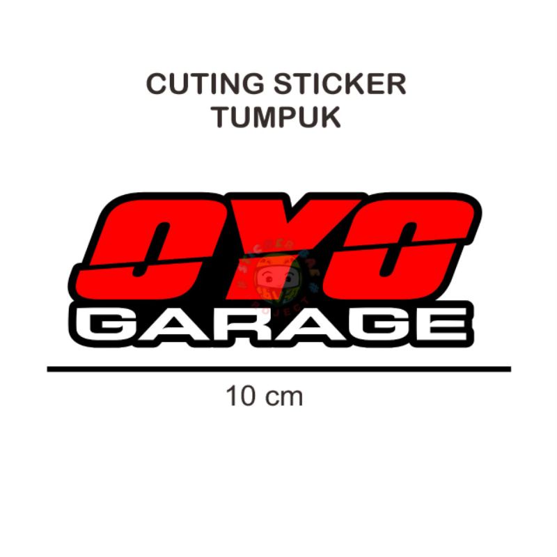 Stiker oyo garage cuting sticker OYO garasi 1pcs