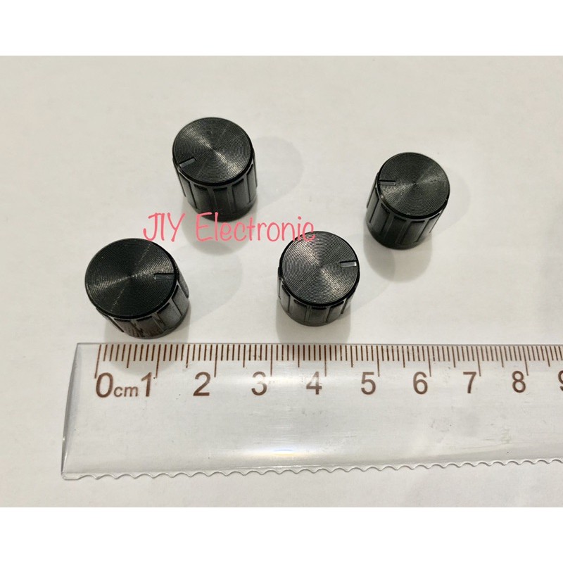 Knop Knob Potensio 14mm Kecil Hitam (14mm x 17mm)