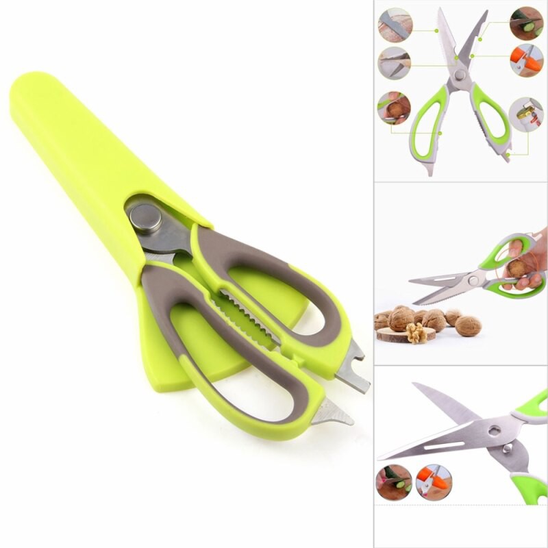 Gunting 8 IN 1 Serbaguna / Gunting Dapur Magnetic Multifunction Kitchen Scissors